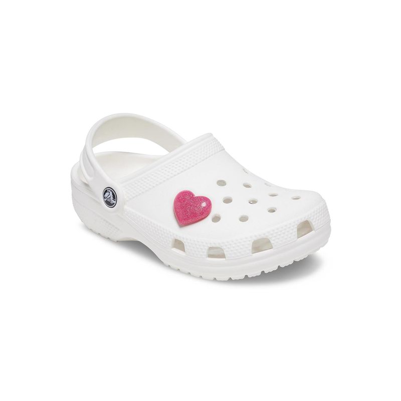 Jibbitz™ Pink 3D Glitter Heart CROCS Crocs